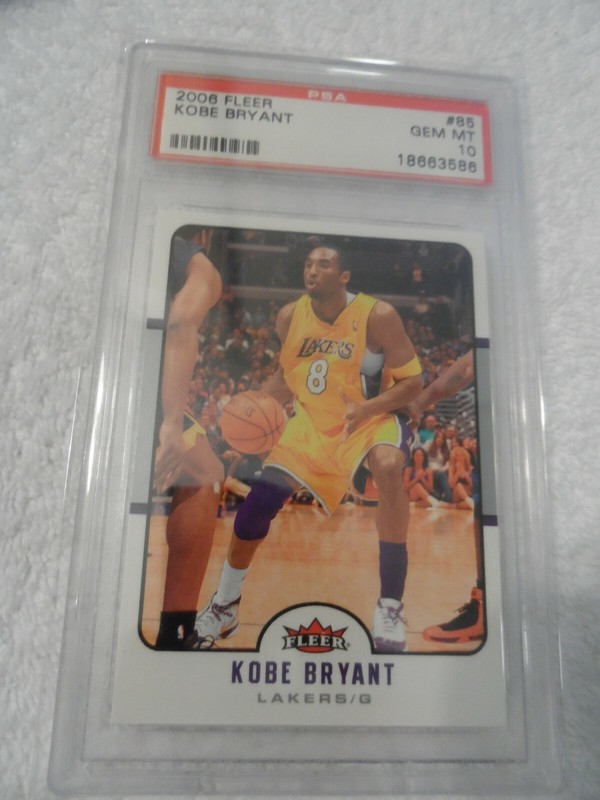 2006 Fleer #85 Kobe Bryant Los Angeles Lakers PSA 10 GEM MINT 