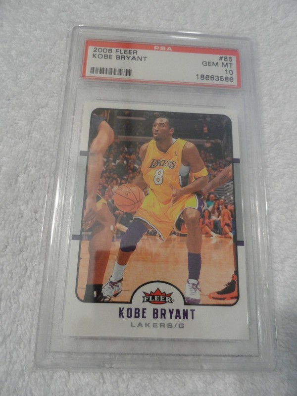 2006 Fleer #85 Kobe Bryant Los Angeles Lakers PSA 10 GEM MINT  view 2