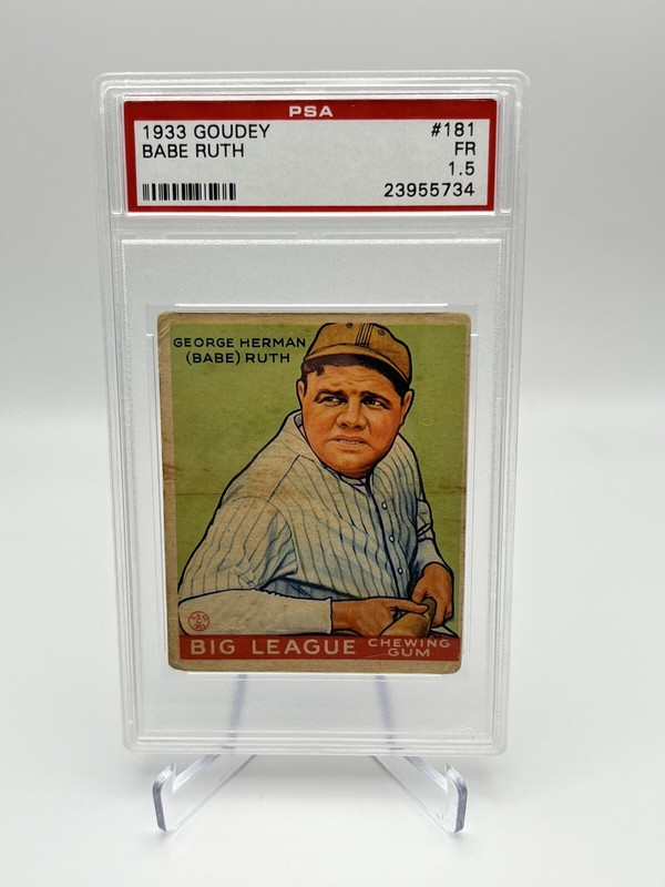 1933 Goudey #181 Babe Ruth - PSA 1.5 Fair HOF Yankees