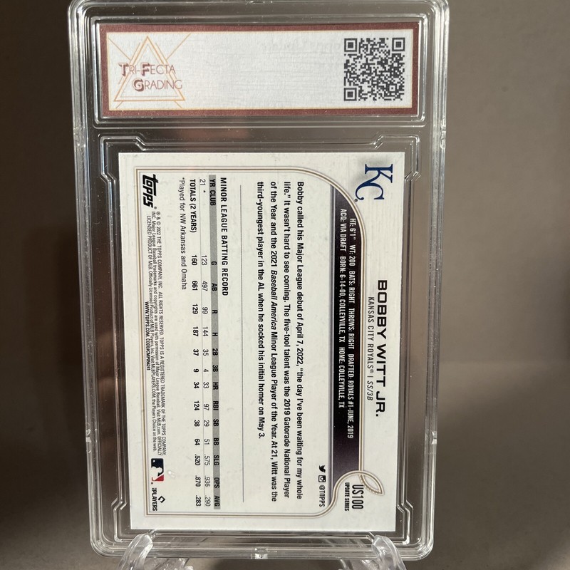 2022 Topps Update Bobby Witt Rookie #US100 GEM MINT 10 view 2