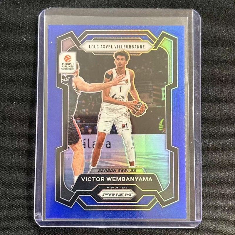 🐭2023-24 PANINI PRIZM EUROLEAGUE BLUE PRIZM VICTOR WEMBANYAMA  /199