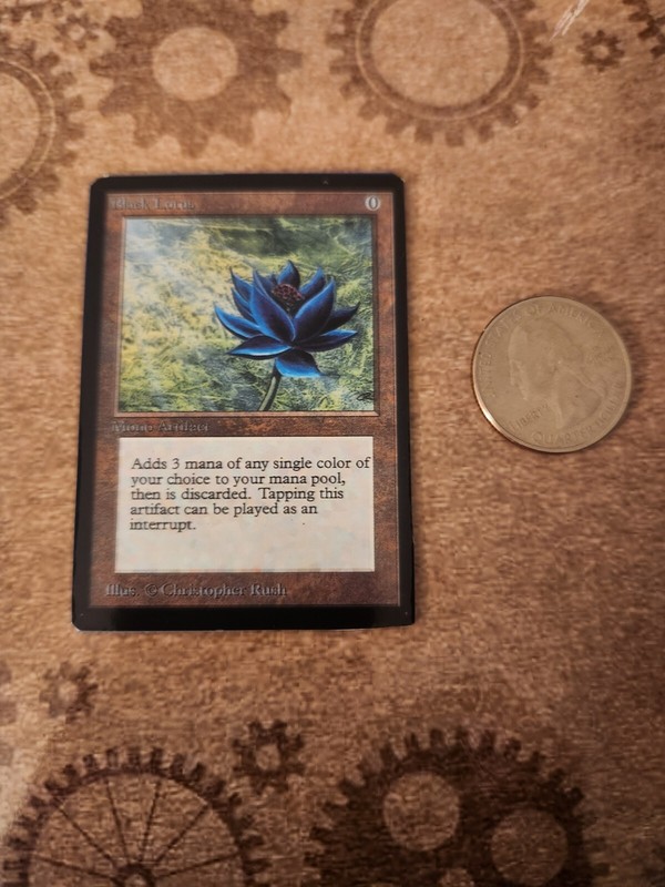 The Nerd Lab Exclusive Magic the Gathering Black Lotus Handmade Fridge Magnet