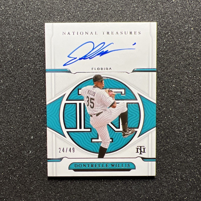 2022 National Treasures DONTRELLE WILLIS #S-DW Rookie AUTO 24/49 - MLB FLORIDA 