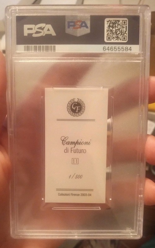 Sidney Crosby 2003 Campioni Di Futuro Gold RC #11 /500 PSA 9 view 2