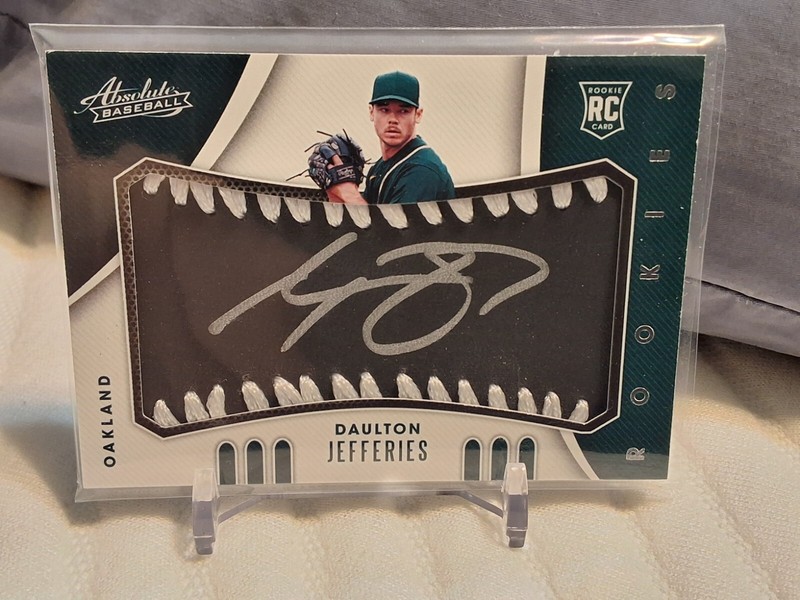 Daulton Jefferies Rookie Patch Auto /99 2021 Absolute Oakland Athletics