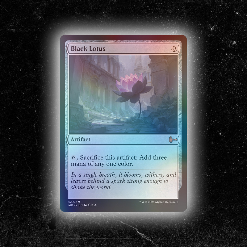 FOIL - Black Lotus - Custom Magic: The Gathering Card - High-Quality