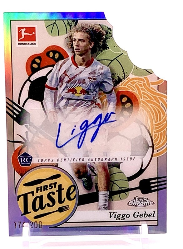 Viggo Gebel 2024-25 Topps Chrome Bundesliga First Taste Rookie Auto # /200 RC