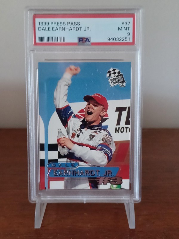 1999 Press Pass Dale Earnhardt Jr Nascar Rookie Card #37 Graded PSA 9 Mint