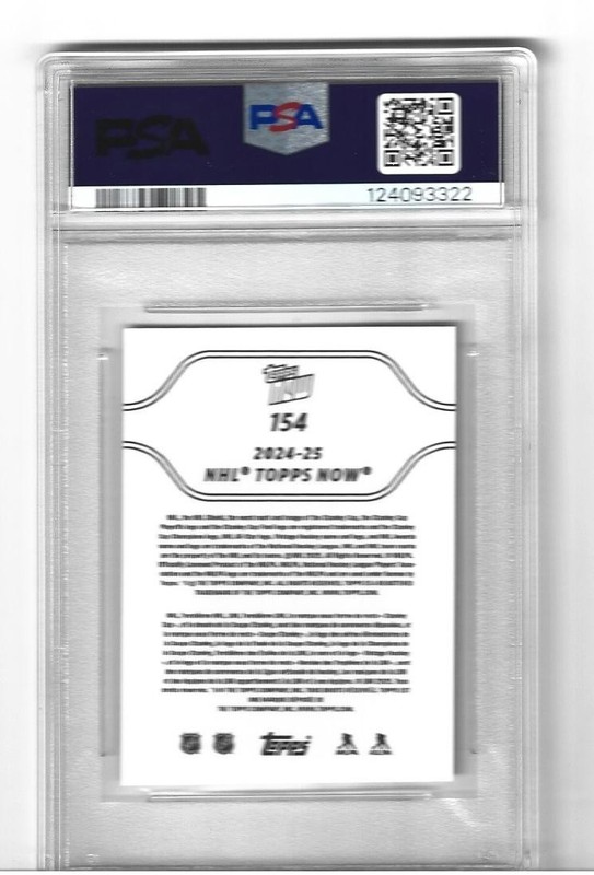 2024-25 Alex Ovechkin NHL Topps Now Card Breaks Gretzky's Record #154 PSA 10 view 2