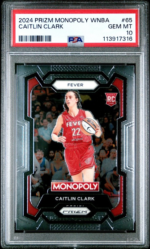 2024 Panini Prizm Monopoly WNBA #65 Caitlin Clark PSA 10