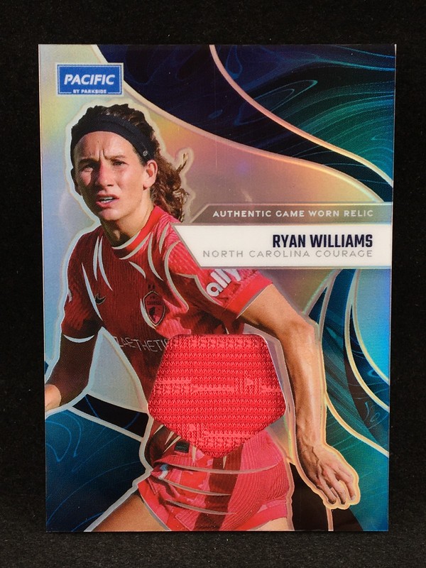 Ryan Williams 2025 Parkside NWSL Pacific GAME USED MATCH WORN Jersey Relic B