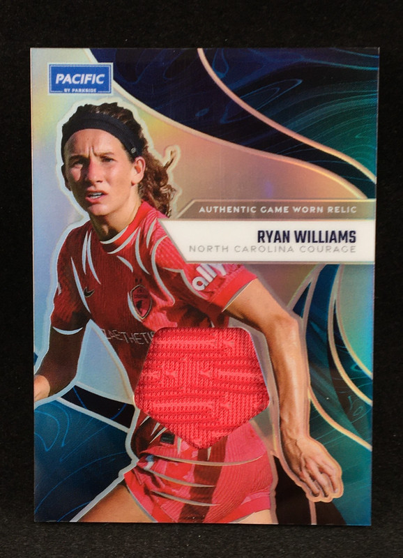Ryan Williams 2025 Parkside NWSL Pacific GAME USED MATCH WORN Jersey Relic D