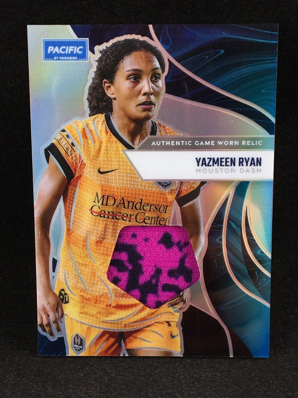 Yazmeen Ryan 2025 Parkside NWSL Pacific GAME USED MATCH WORN Jersey Relic C