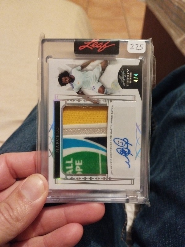 2022 Leaf Trinity Multi-Sports (Soccer) Marcelo Match Worn Patch Auto /4