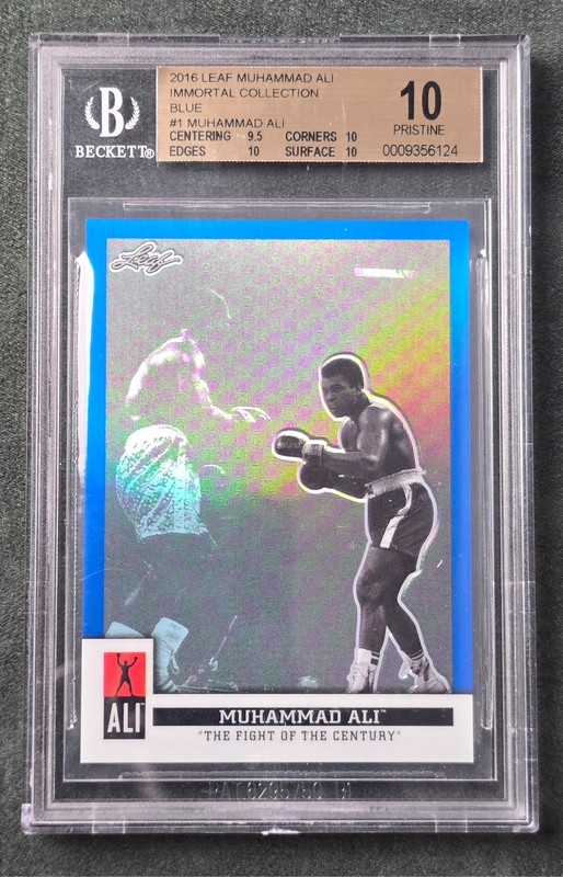 2016 Leaf Muhammad Ali BGS 10 Pristine #1 Immortal Collection Blue #33/50 POP 3