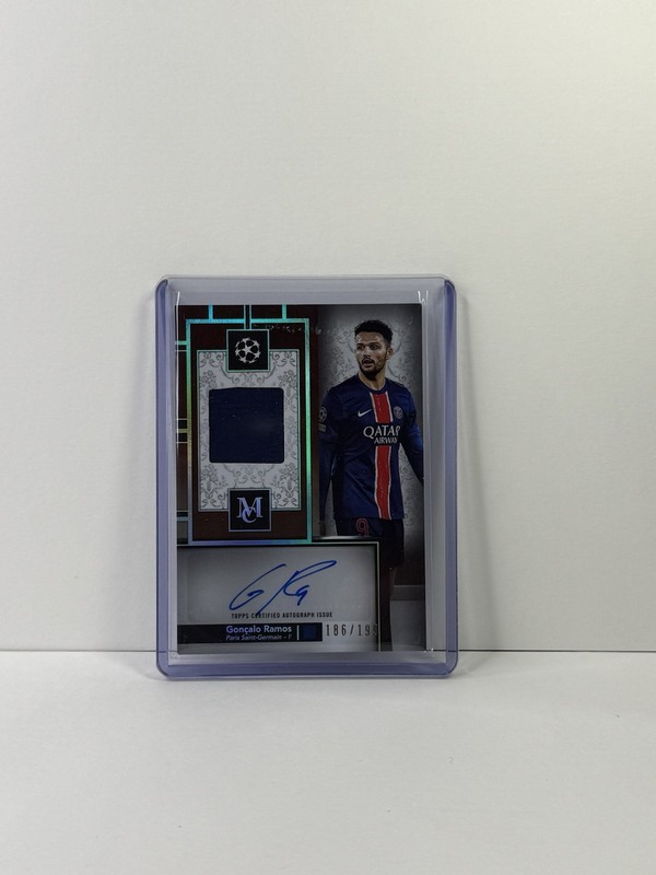 2025 Topps Museum Goncalo Ramos Patch Auto /199 Match Worn Relic view 1