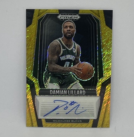 2024-25 Panini Prizm Black NBA - Damian Lillard FOTL  Gold Shimmer Auto /10