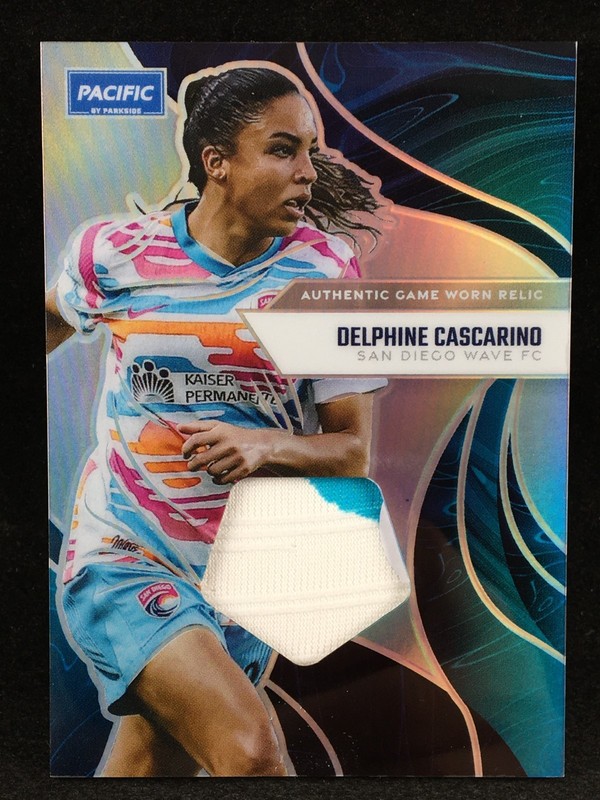 Delphine Cascarino 2025 Parkside NWSL Pacific GAME USED MATCH WORN Relic C