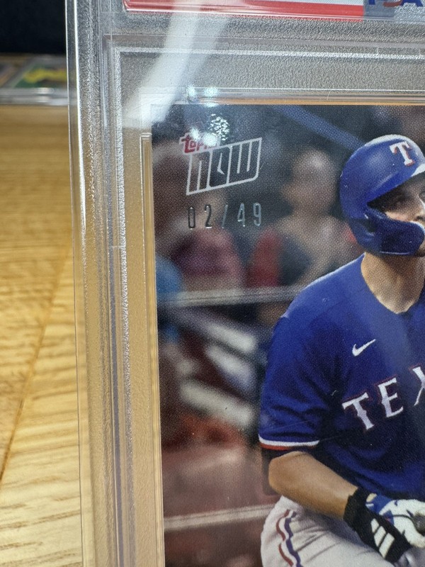 2023 TOPPS NOW #1063 COREY SEAGER BLUE /49 PSA 10 POP 3 view 2