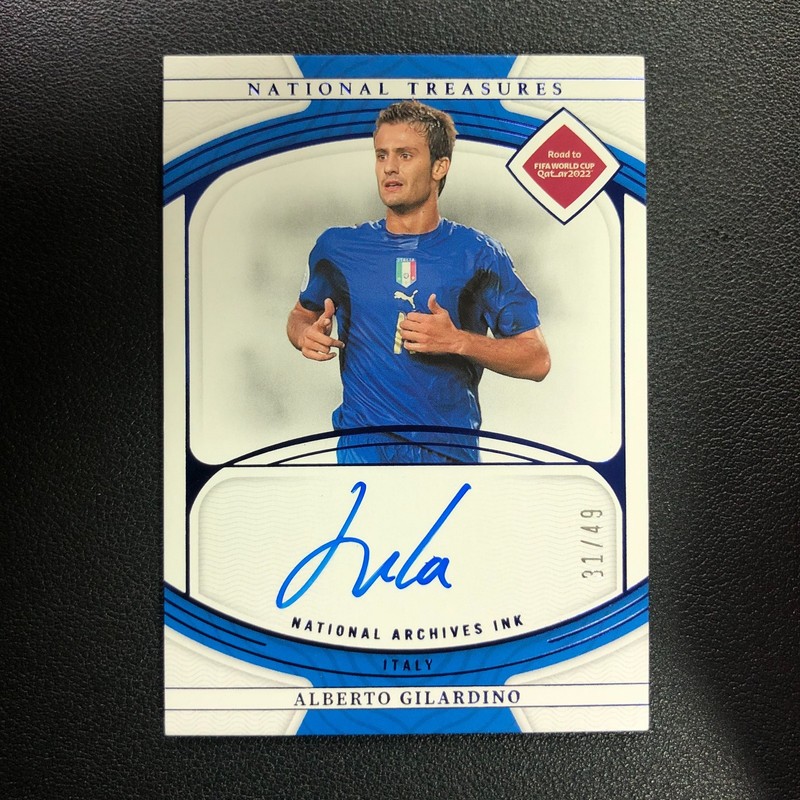 2022 Panini National Treasures World Cup Archives Ink Auto Alberto Gilardino /49