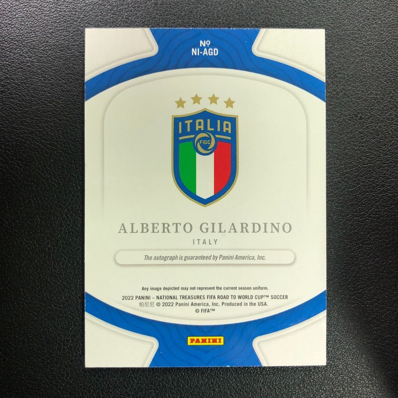 2022 Panini National Treasures World Cup Archives Ink Auto Alberto Gilardino /49 view 2