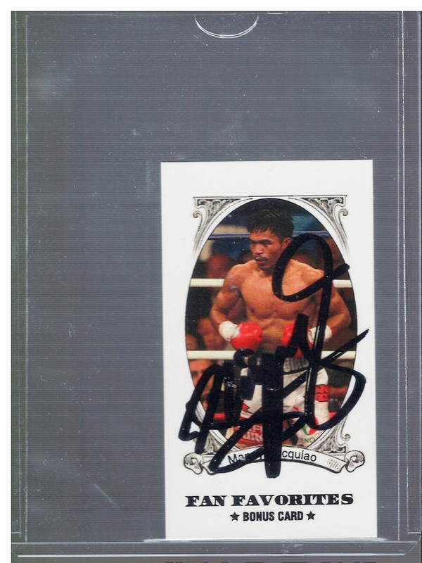 MANNY PACQUIAO "PACMAN" Fan Favorites Bonus Card SIGNED PSA AUTO Authentic