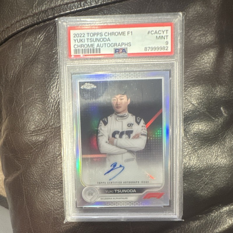 2022 Topps Chrome Formula 1 F1 Yuki Tsunoda Portrait Autograph #CAC-YT