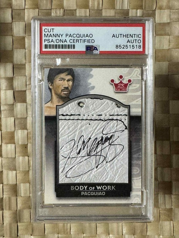 2013 In The Game MANNY PACQUIAO Body Of Work Fight Worn Glove PSA Authentic AUTO