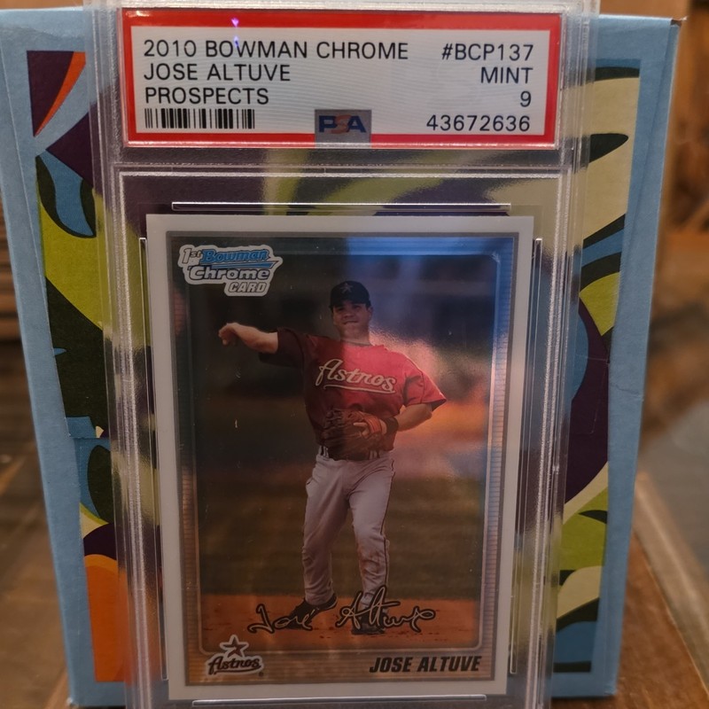 Bowman Chrome 2010 Jose Altuve Prospects Rookie #BCP137 PSA 9 Houston Astros