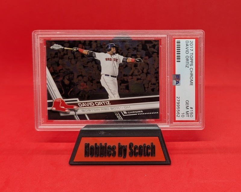 David Ortiz - 2017 Topps Chrome #150 - PSA 10 Gem MT - Boston Red Sox