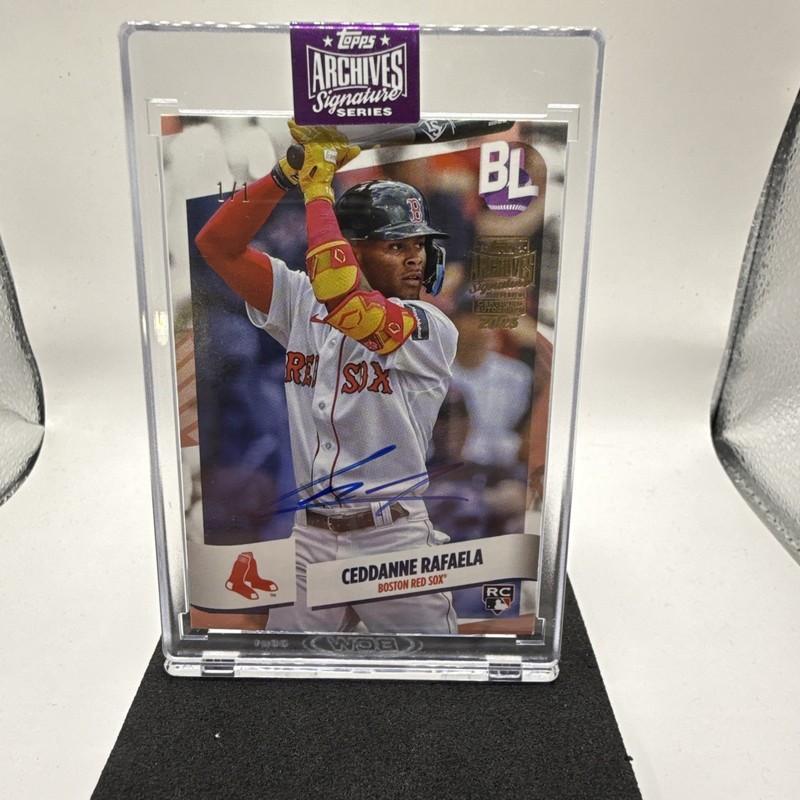 2025 Topps Archives Signature Series Ceddanne Rafaela Auto 1/1 RC