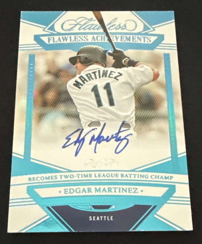 2023 Panini Flawless - Flawless Achievements Edgar Martinez #FA—EM PLATINUM 1/1
