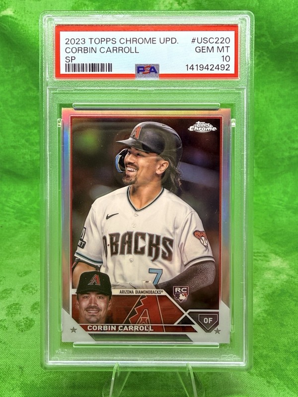 Corbin Carroll RC - Image Variation - 2023 Topps Chrome Update #USC220 PSA 10