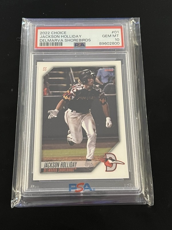Jackson Holliday 2022 Choice Delmarva  Psa 10