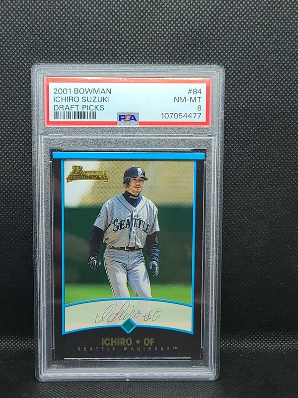 2001 Bowman Draft Ichiro Suzuki #BDP84 PSA 8 HOF Rookie RC