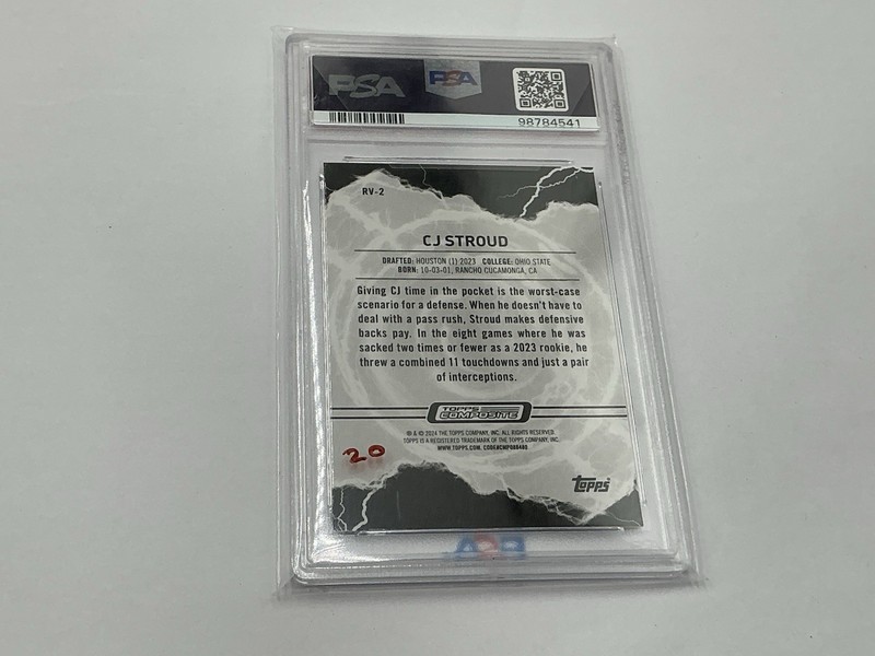2023 Topps Composite C.J. Stroud Resurgence Voltaic PSA 10 view 2