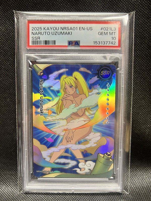 Kayou Naruto Uzumaki NRSA01 EN-US 2025 SSR PSA 10 Graded Trading Card