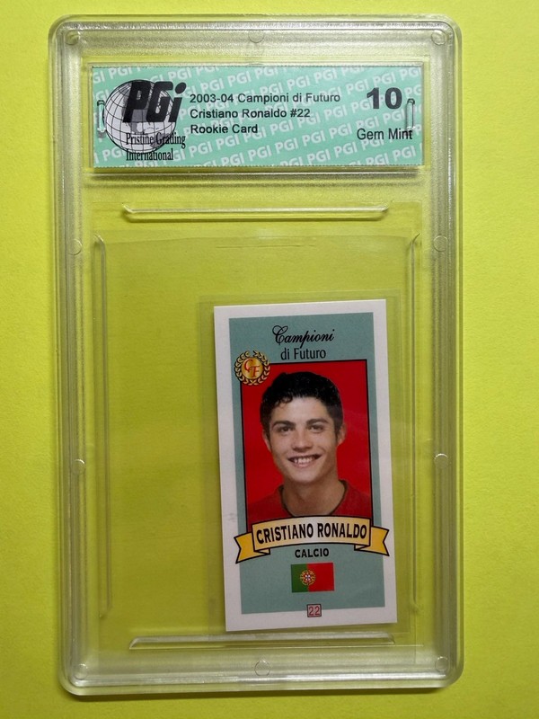 2003 CAMPIONI DI FUTURO #22 ROOKIE CRISTIANO RONALDO CARD PSA 10