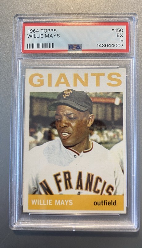 1964 Topps - Willie Mays #150 PSA 5 EX