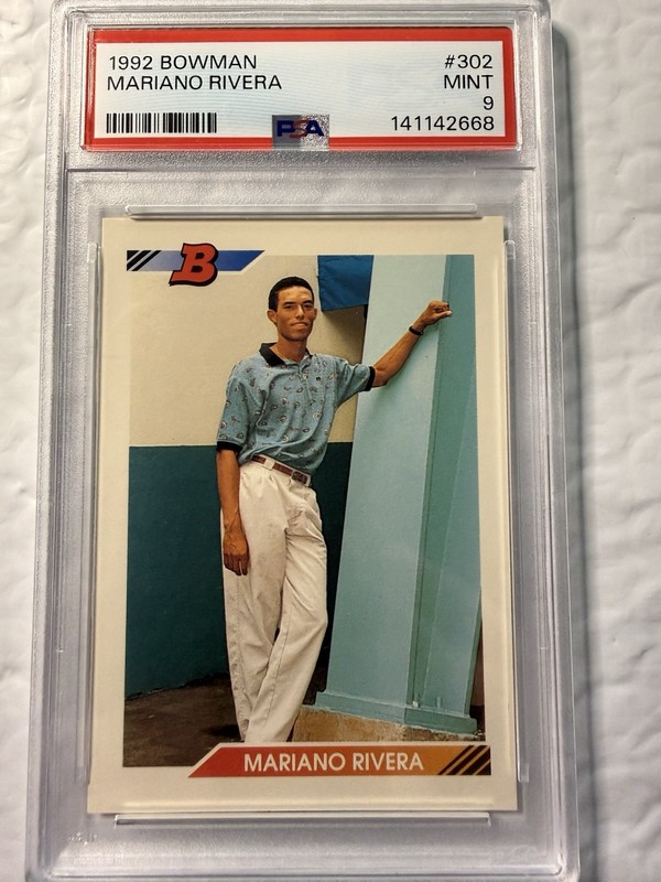 1992 BOWMAN #302 MARIANO RIVERA PSA 9 MINT RC ROOKIE HOF
