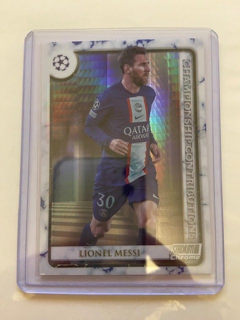 2023 stadium club chrome-lionel messi cc-lm championship contrabutitions /199