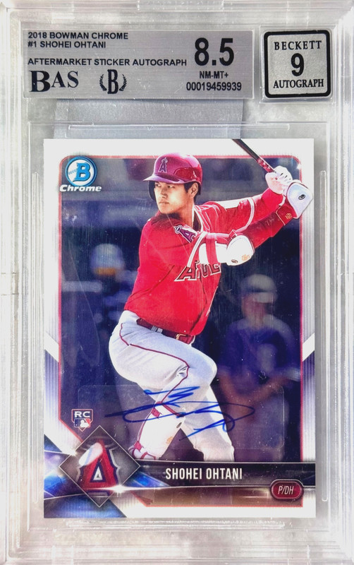 2018 Bowman Chrome - Chrome Rookie Autographs Shohei Ohtani #1 (AU, RC)