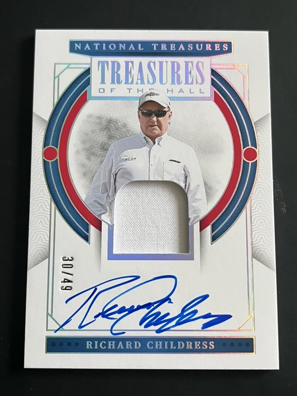 2024 National Treasures Richard Childress Auto Patch /49 Treasures of the Hall