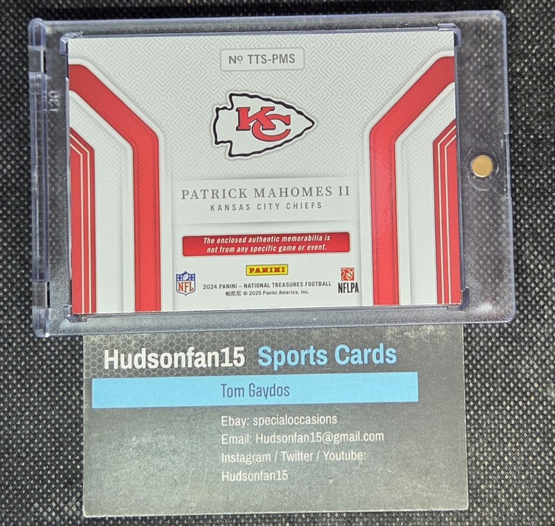 Patrick Mahomes II 2024 Panini National Treasures Tremendous Jumbo Jersey 71/99 view 2