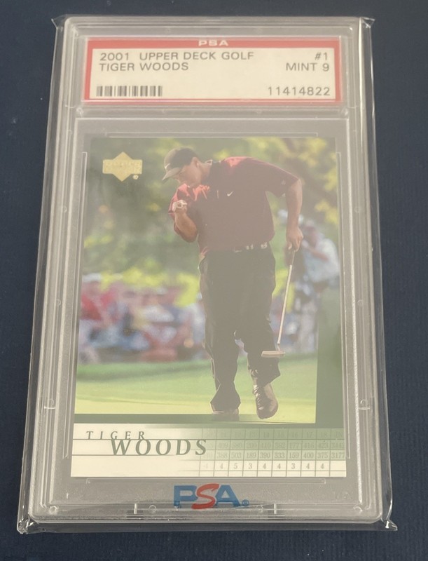 2001 Tiger Woods Upper Deck Rookie RC Card #1 PSA 9 MINT HOF Masters
