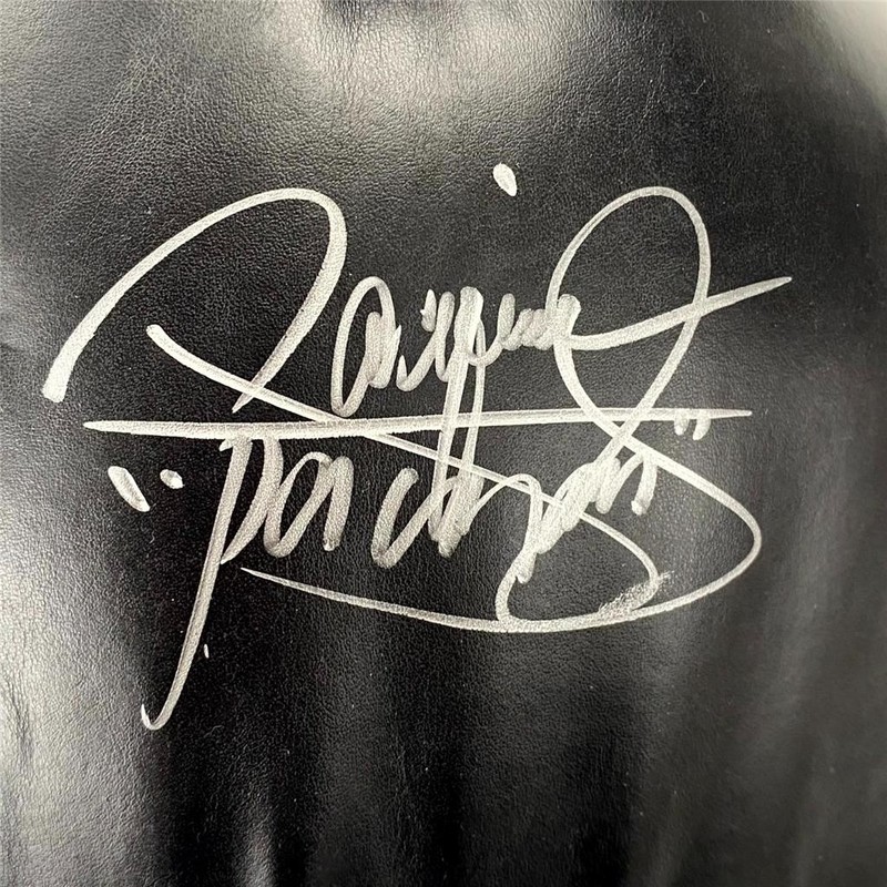 Manny Pacquiao signed "Pacman" Black Everlast Boxing Glove autograph ~ PSA view 2