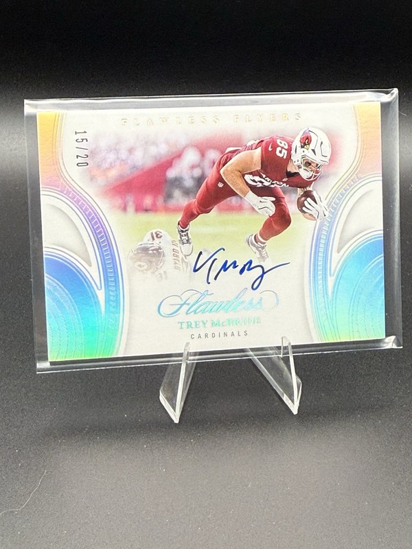 2025 Panini Flawless Trey McBride Flawless Flyers ON-CARD AUTO /20 Cardinals