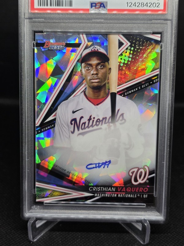2022 Bowmans Best Christhian Vaquero Auto  Pros. Atomic Refractor/25 SSP PSA 9!  view 2