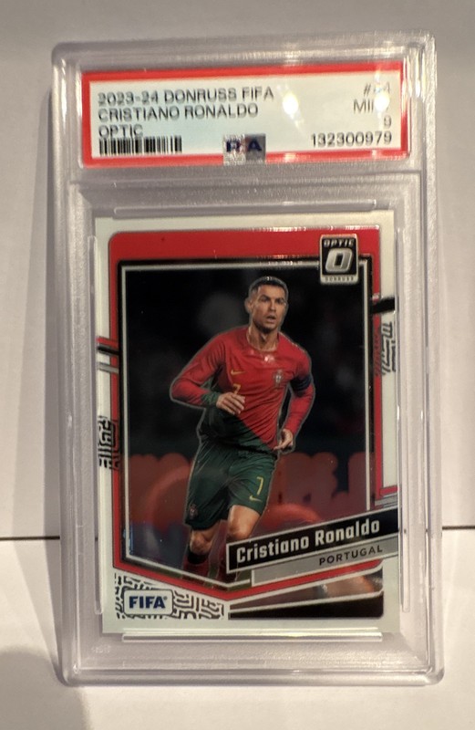 2023-24 Panini Donruss Fifa - Optic Cristiano Ronaldo #44 PSA 9 Mint Pop 14