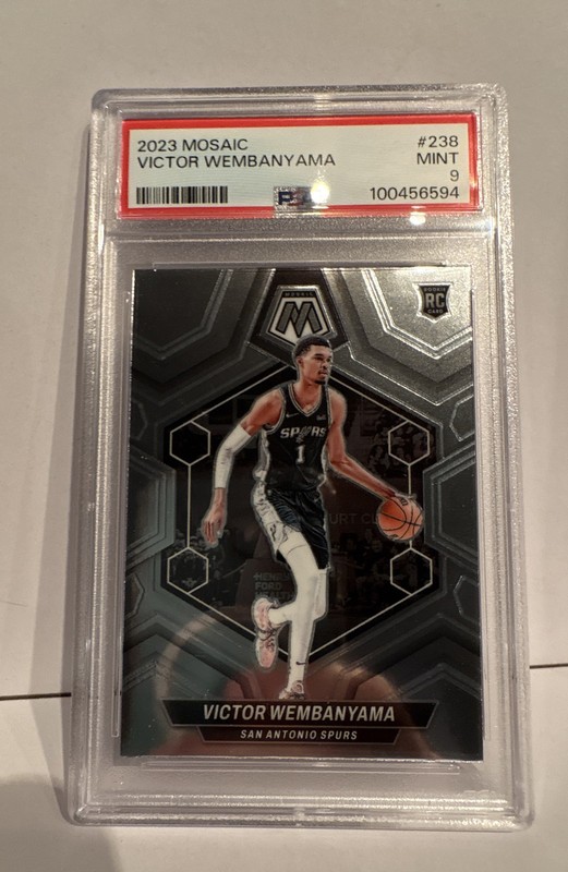 2023-24 Panini Mosaic - Rookies Victor Wembanyama #238 (RC) PSA 9 Mint Low Pop